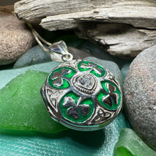 Load image into Gallery viewer, Shamrock Locket Necklace