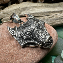 Load image into Gallery viewer, Viking Wolf Necklace