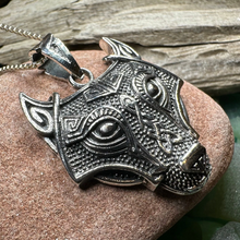 Load image into Gallery viewer, Viking Wolf Necklace