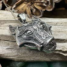 Load image into Gallery viewer, Viking Wolf Necklace