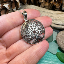 Load image into Gallery viewer, Tree of Life Triquetra Necklace