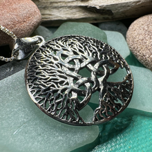 Load image into Gallery viewer, Tree of Life Triquetra Necklace
