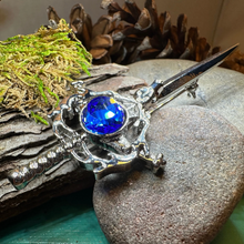 Load image into Gallery viewer, Crystal Stag Kilt Pin