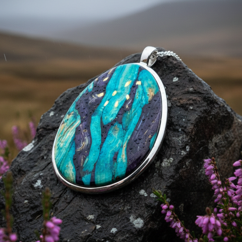 Load image into Gallery viewer, Scottish Organic Heathergems Necklace - Handmade in Scotland
