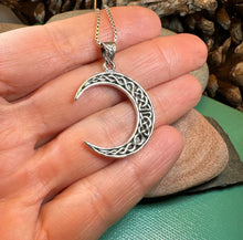 Load image into Gallery viewer, Celtic Knot Moon Necklace