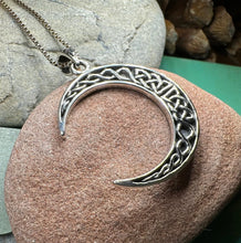 Load image into Gallery viewer, Celtic Knot Moon Necklace