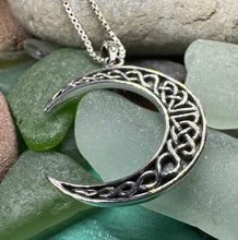 Load image into Gallery viewer, Celtic Knot Moon Necklace