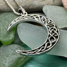 Load image into Gallery viewer, Celtic Knot Moon Necklace