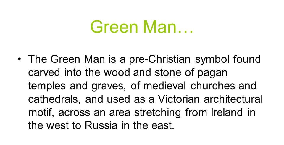 Montgeon Green Man Necklace in Sterling Silver — view 11