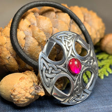Load image into Gallery viewer, Celtic Cross Ponytail Holder