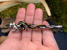 Load image into Gallery viewer, Stag Kilt Pin, Celtic Jewelry, Tartan Pin, Sword Pin, Groom Gift, Best Man Gift, Highland Bagpiper, Dad Gift, Gift for Him, Scotland Jewelry