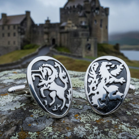 Load image into Gallery viewer, Lion of Scotland Cuff Links