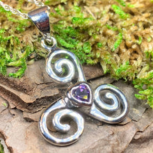 Load image into Gallery viewer, Celtic Spiral Love Necklace