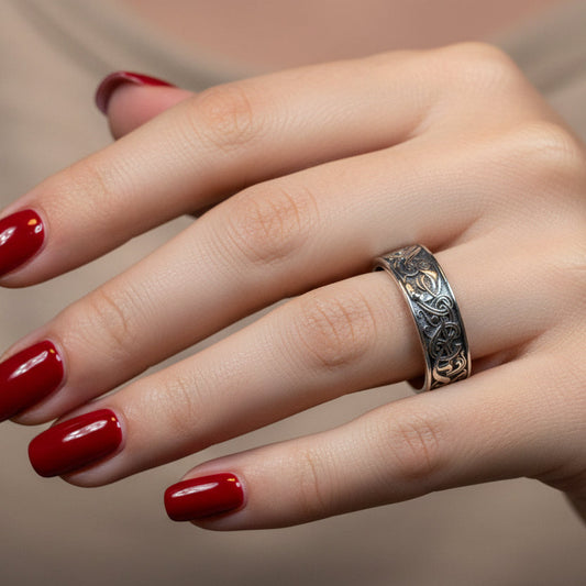 Celtic Raven Ring