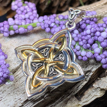 Load image into Gallery viewer, Classic Quaternary Knot Necklace