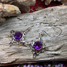 Load image into Gallery viewer, Annalise Gemstone Trinity Knot Earrings