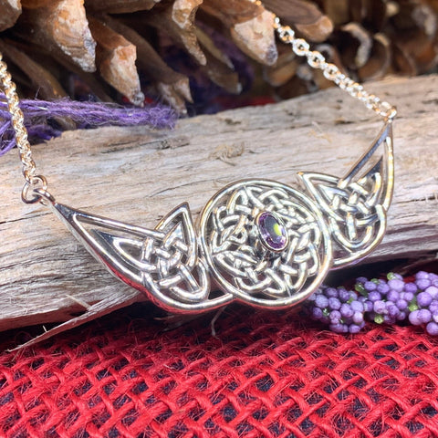 Load image into Gallery viewer, Wheel of Life Necklace, Celtic Necklace, Irish Jewelry, Celtic Family Knot Jewelry, Scotland Jewelry, Mom Gift, Anniversary Gift, Wife Gift