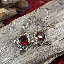 Load image into Gallery viewer, Annalise Gemstone Trinity Knot Earrings