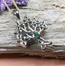 Load image into Gallery viewer, Emerald Isle Tree of Life Necklace