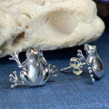 Load image into Gallery viewer, Frog Earrings, Tree Frog Earrings, Animal Jewelry, Nature Jewelry, Mom Gift, Sister Gift, Girlfriend Gift, Teacher Gift, Aunt Gift
