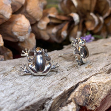 Load image into Gallery viewer, Frog Earrings, Tree Frog Earrings, Animal Jewelry, Nature Jewelry, Mom Gift, Sister Gift, Girlfriend Gift, Teacher Gift, Aunt Gift