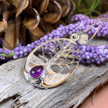 Load image into Gallery viewer, Tree of Life Necklace, Celtic Necklace, Irish Jewelry, Norse Jewelry, Anniversary Gift, Blue Jewelry, Yoga Jewelry, Mom Gift, Wife Gift