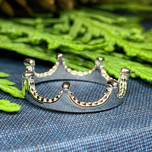 Crown Ring, Celtic Jewelry, Irish Jewelry, Princess Jewelry, Silver Boho Ring, Tiara Ring, Anniversary Gift, Bridal Jewelry, Sweet 16 Gift