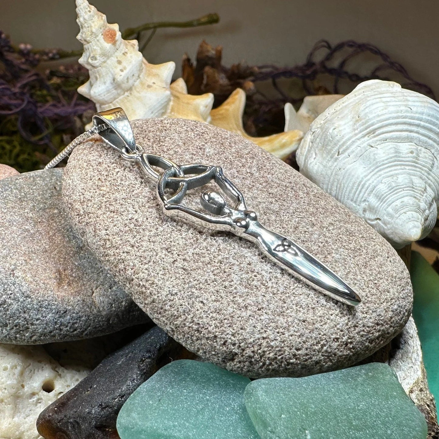 Danu Trinity Knot Necklace — view 6