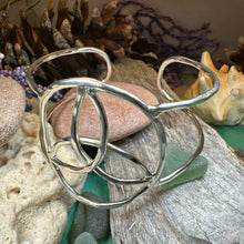 Load image into Gallery viewer, Trinity Knot Bracelet, Celtic Jewelry, Irish Jewelry, Scottish Jewelry, Cuff Bracelet, Anniversary Gift, Norse Jewelry, Ireland Gift