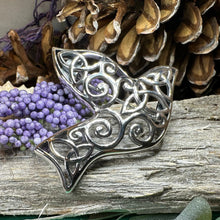 Load image into Gallery viewer, Iona Dove Trinity Knot Brooch