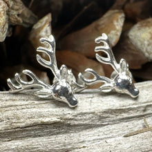 Load image into Gallery viewer, Stag Stud Earrings