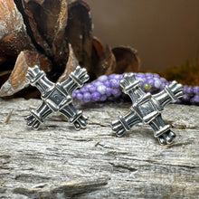 Load image into Gallery viewer, Saint Brigid's Cross Post Earrings