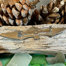 Load image into Gallery viewer, Gothic Bat Brooch, Celtic Pin, Pewter Bat Pin, Victorian Brooch, Friendship Gift, Halloween Gift, Witch Jewelry, Animal Brooch, EA Poe Gift