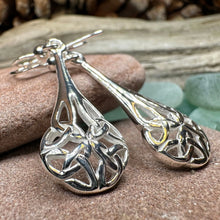 Load image into Gallery viewer, Celtic Teardrop Earrings