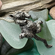 Load image into Gallery viewer, Cat Necklace, Cat Lover Gift, Nature Necklace, Cat Mom, Moveable Cat, Silver Cat Pendant, Best Friend Gift, Gift for Her, Animal Jewelry