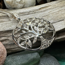 Load image into Gallery viewer, Tree of Life Necklace, Celtic Jewelry, Irish Pendant, Tree Jewelry, Mom Gift, Anniversary Gift, Bridal Jewelry, Graduation Gift, Wife Gift
