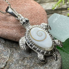 Load image into Gallery viewer, Shiva Shell Turtle Necklace