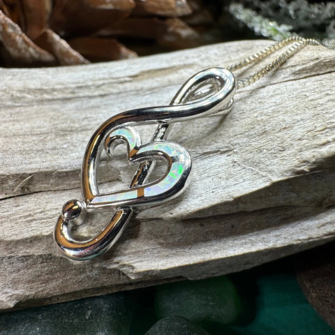 Load image into Gallery viewer, Opal Music Necklace