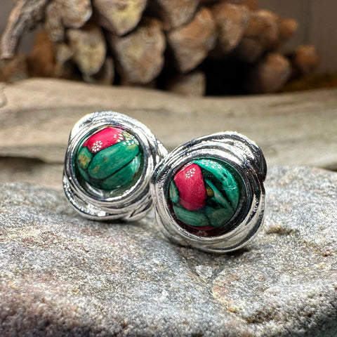 Load image into Gallery viewer, Celtic Heathergems Post Earrings - Handmade in Scotland