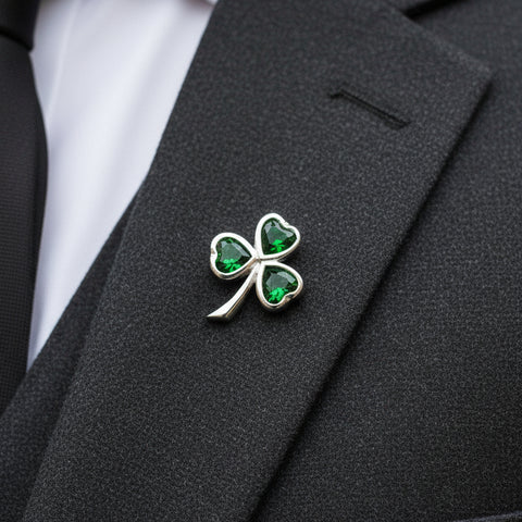 Load image into Gallery viewer, Enamel Irish Harp Brooch