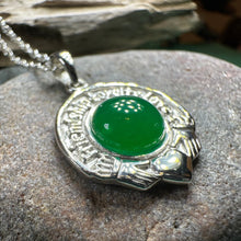 Load image into Gallery viewer, Claddagh Necklace, Celtic Pendant, Irish Jewelry, Ireland Gift, Mom Gift, Anniversary Gift, Girlfriend Gift, Heart Jewelry, Graduation Gift