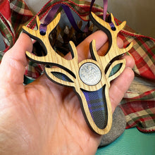 Load image into Gallery viewer, Tartan Stag Ornament