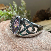 Load image into Gallery viewer, Pink Trinity Knot Ring