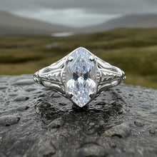 Load image into Gallery viewer, Celtic Engagement Ring, Celtic Jewelry, Irish Promise Ring, Irish Ring, Irish Dance Gift, Anniversary Gift, Vintage Bridal Ring