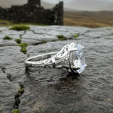 Load image into Gallery viewer, Celtic Engagement Ring, Celtic Jewelry, Irish Promise Ring, Irish Ring, Irish Dance Gift, Anniversary Gift, Vintage Bridal Ring