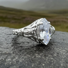 Load image into Gallery viewer, Celtic Engagement Ring, Celtic Jewelry, Irish Promise Ring, Irish Ring, Irish Dance Gift, Anniversary Gift, Vintage Bridal Ring