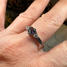 Load image into Gallery viewer, Heart Ring, Celtic Jewelry, Mystic Topaz Promise Ring, Birthstone Ring, Cocktail Ring, Anniversary Gift, Sweet 16 Gift, Girlfriend Gift