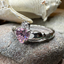 Load image into Gallery viewer, Pink Claddagh Ring