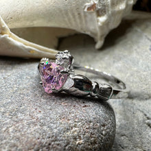 Load image into Gallery viewer, Pink Claddagh Ring