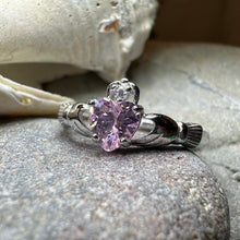 Load image into Gallery viewer, Pink Claddagh Ring